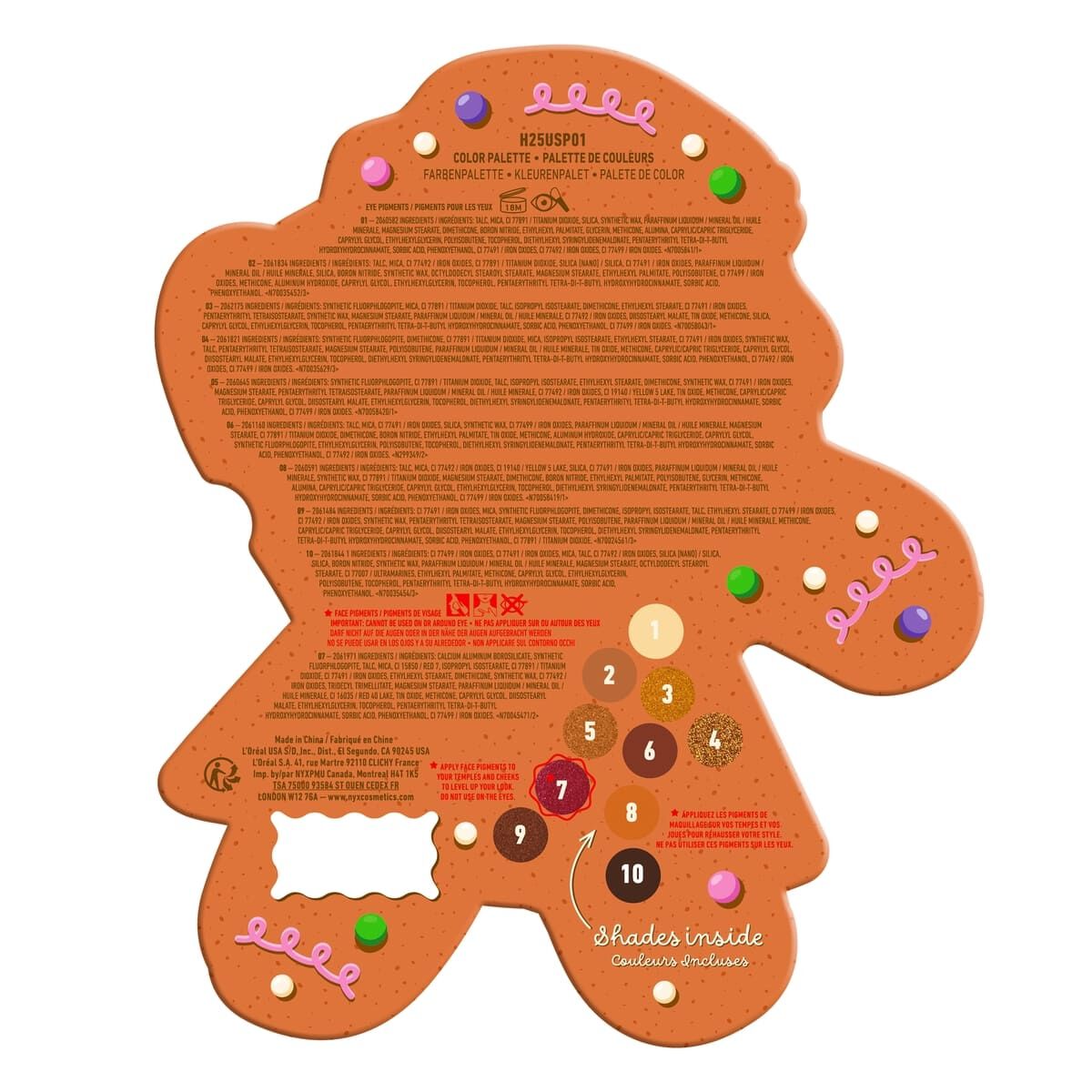 Paleta Holiday  Gingerbaddie