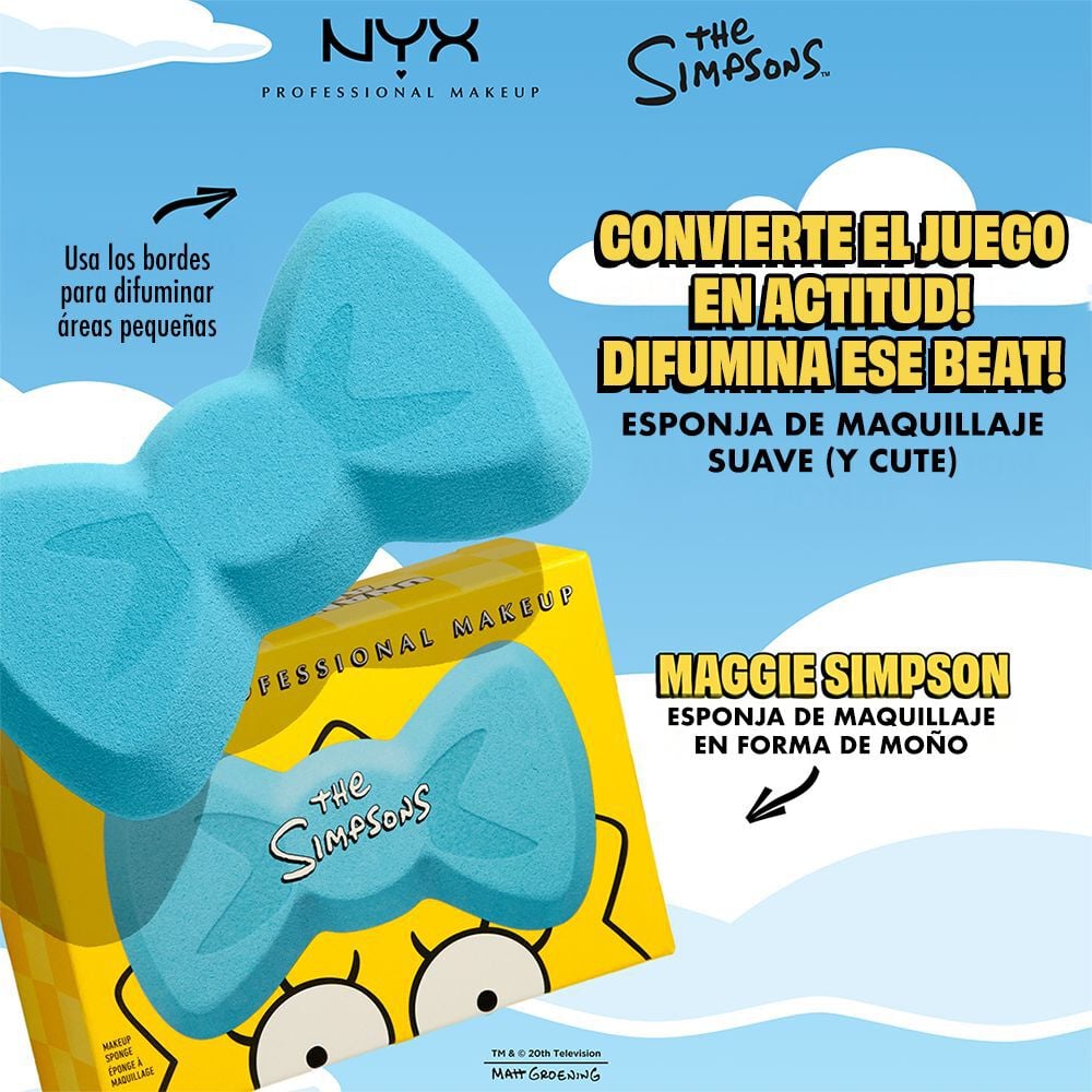 THE SIMPSONS MAGGIE BOW MAKEUP SPONGE