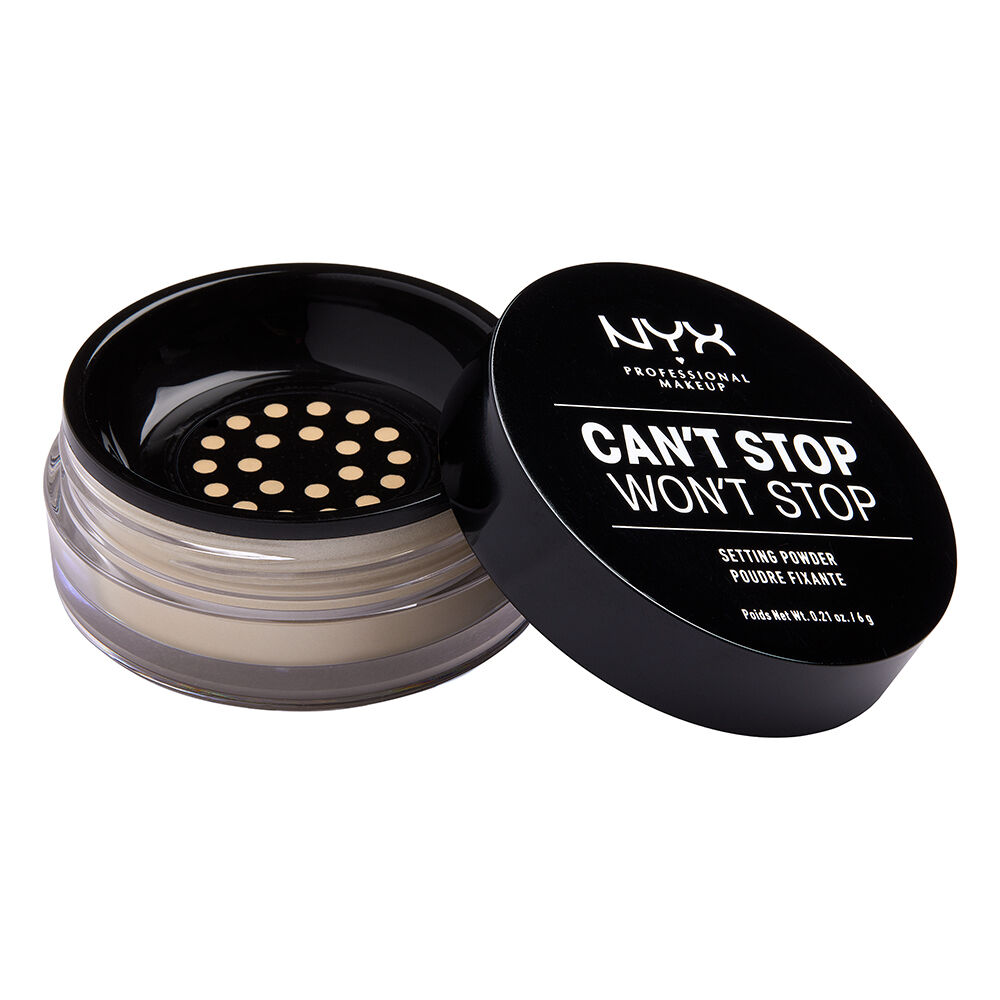 POLVOS FIJADORES CAN’T STOP WON’T STOP SETTING POWDER.