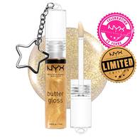 BRILLO LABIAL BUTTER LIP GLOSS BIRTHDAY WITH KEYCHAIN 25K GOLD