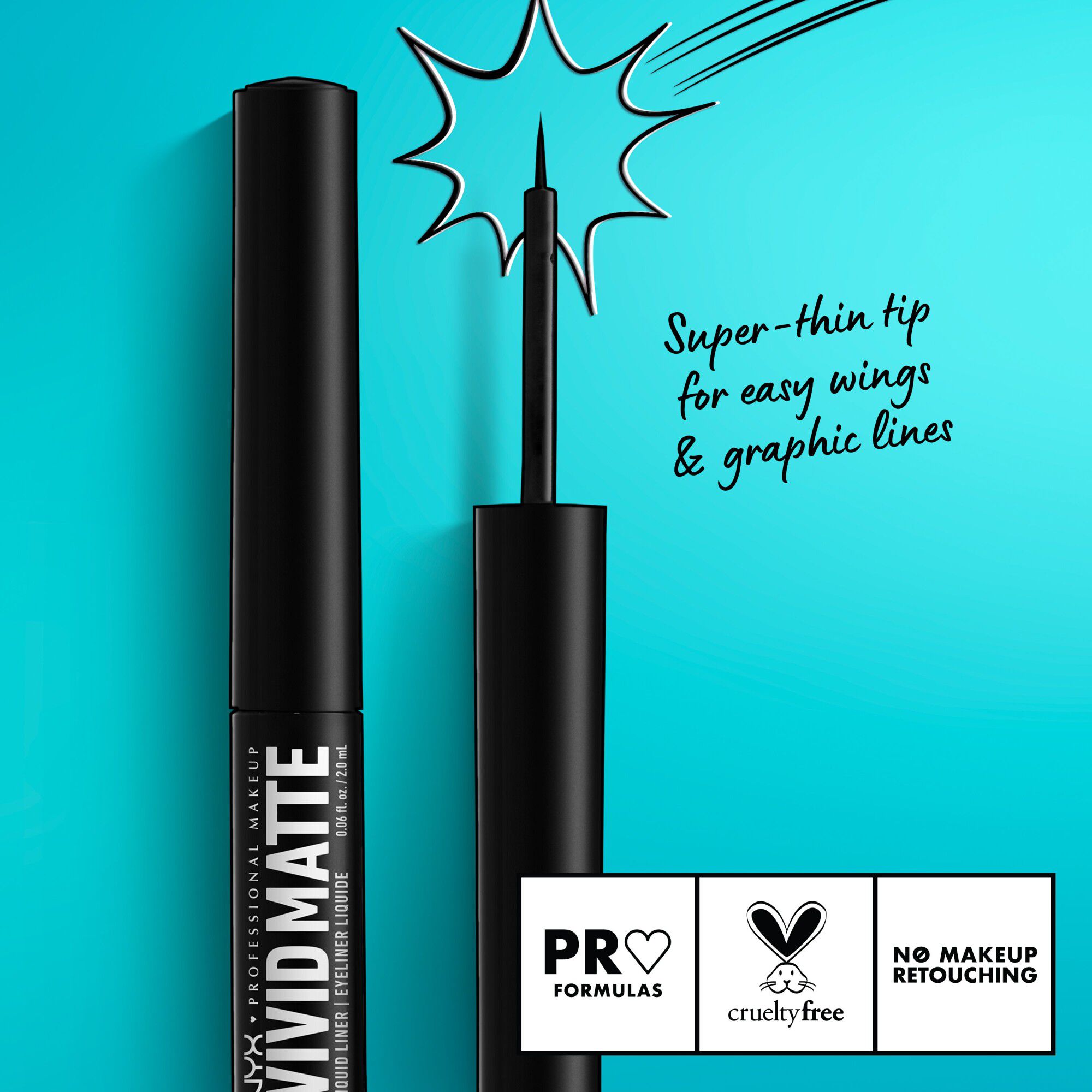 Vivid Matte Liquid Liner - Black