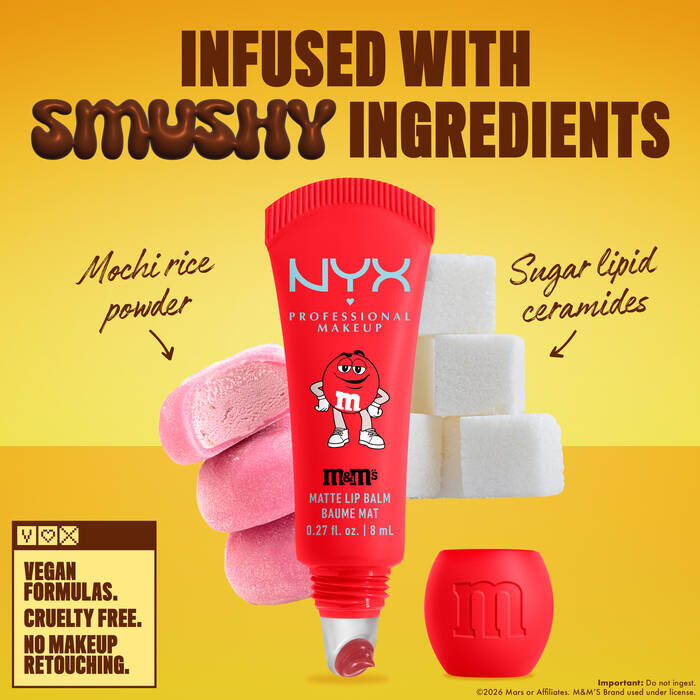 M&M SMUSHY MATTE LIP BAL