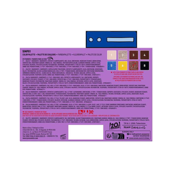 THE SIMPSONS MANIA PALETTE