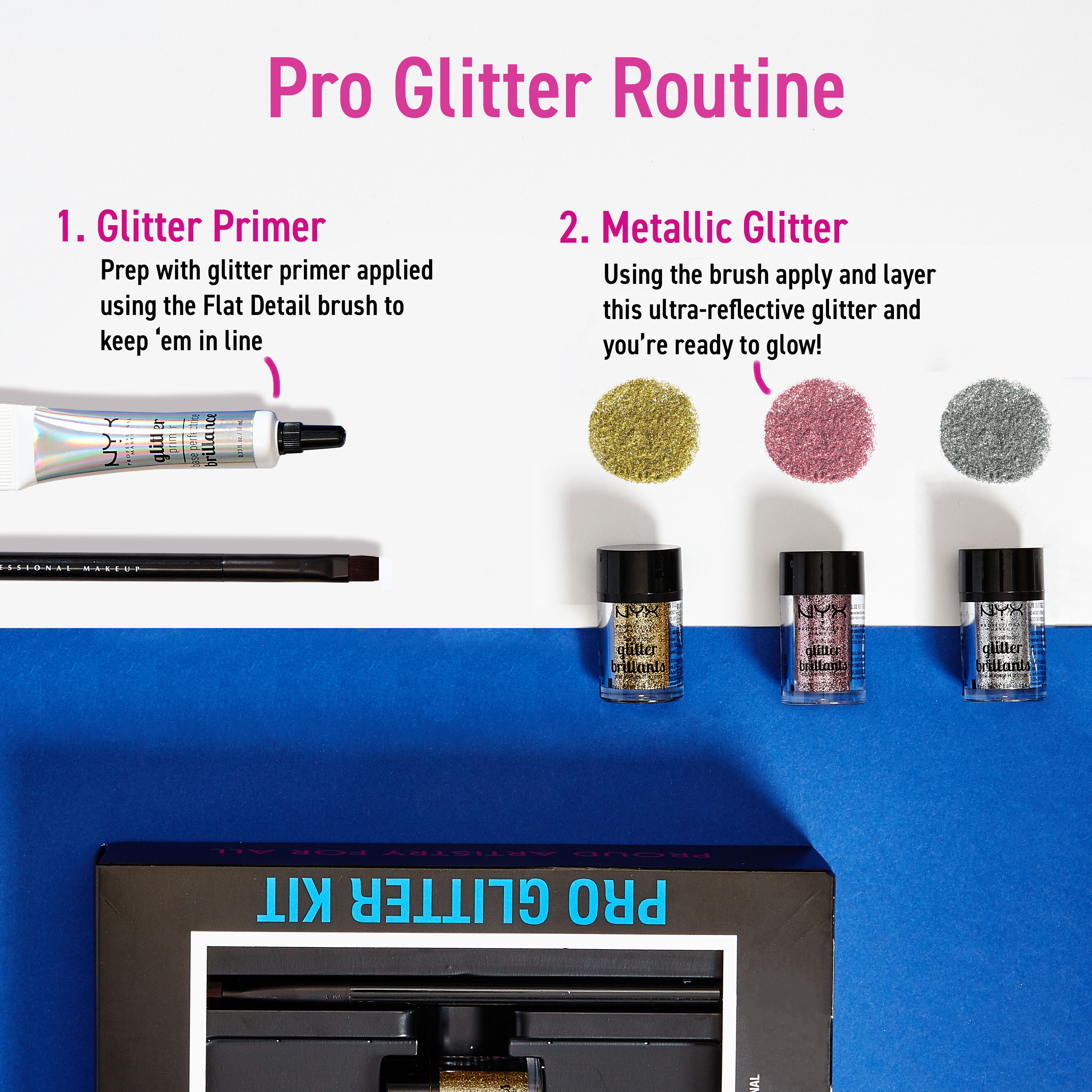 SET DE MAQUILLAJE PRO GLITTER KIT