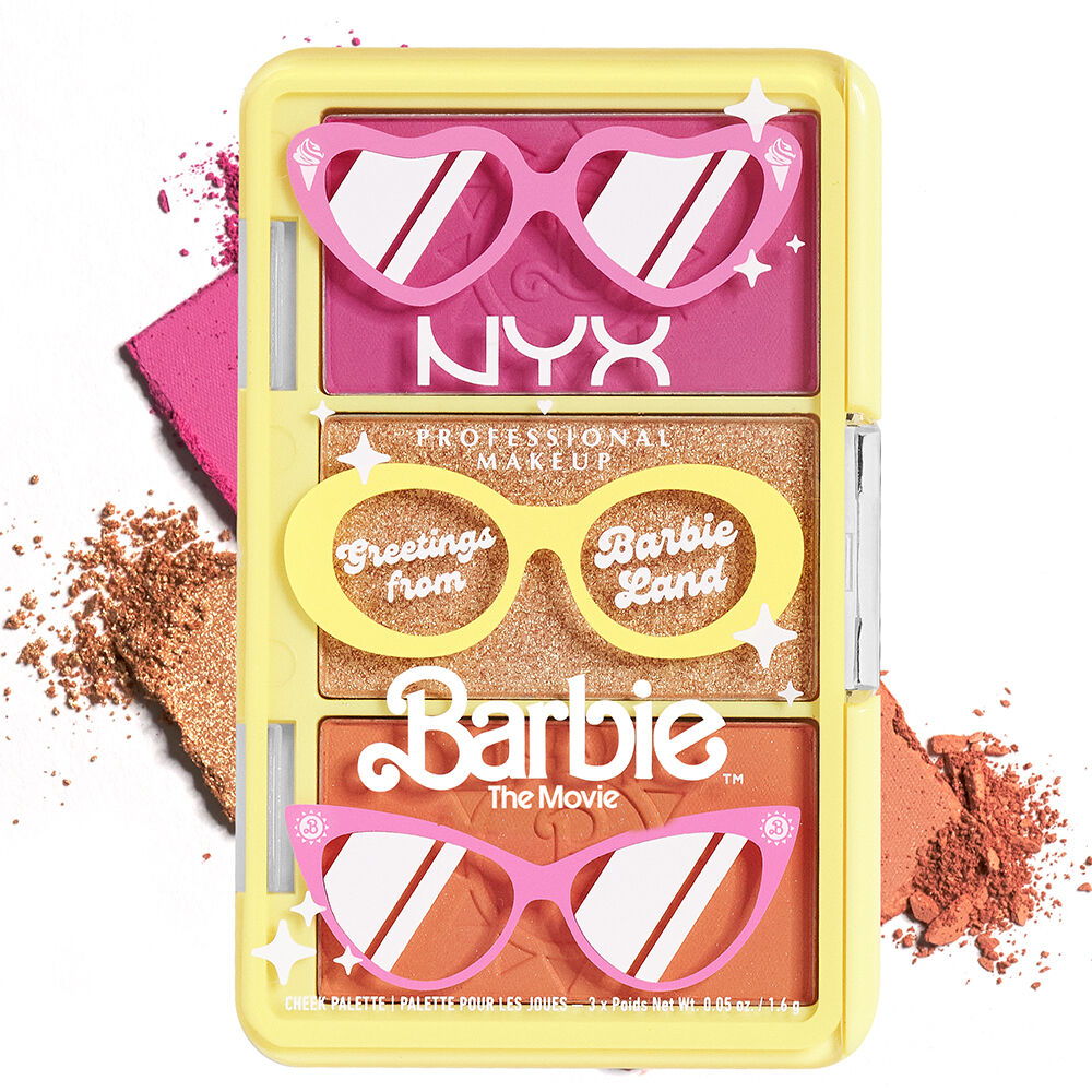 MINI PALETA DE ROSTRO CHEEK PALETTE BARBIE NYX Professional Makeup